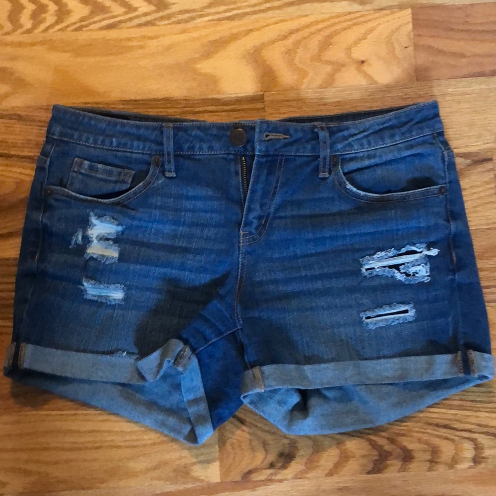 Torn Jean Shorts